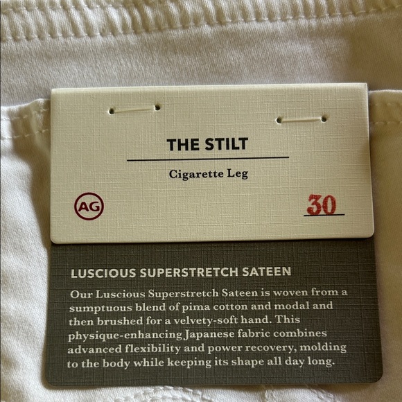AG Adriano Goldschmied The Stilt Jeans - White - Picture 1 of 4